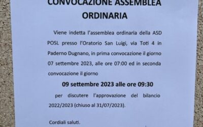 Convocazione Assemblea Ordinaria