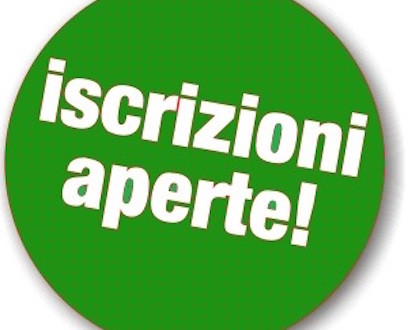 Le iscrizioni on line sono aperte!!!