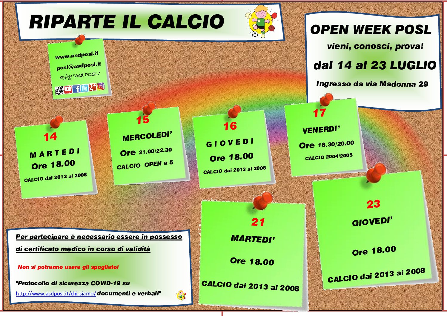 Calcio Open Week!!!