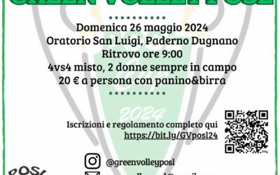 GREEN VOLLEY POSL 2024: sesta edizione – 26 maggio 2024